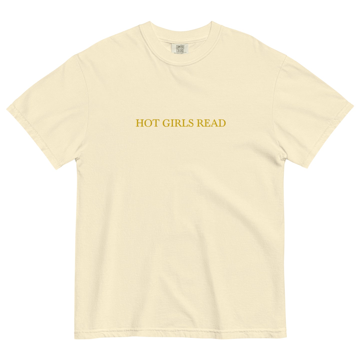 Hot Girls Read Embroidered Short Sleeve Tee